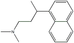N,N,γ-Trimethyl-1-naphthalene-1-propanamine 结构式