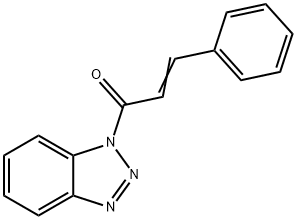 1-(3-苯基-2-丙烯酰)-1H-1,2,3-苯并三唑 结构式