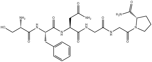 SER-PHE-ASN-GLY-GLY-PRO-NH2 结构式