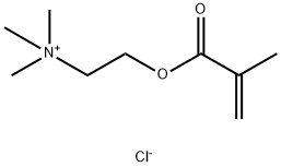 N,N,N-三甲基-2-[(2-甲基-1-氧-2-丙烯基)氧基]乙胺盐酸盐的均聚物 结构式