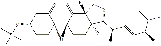 3β-(Trimethylsilyloxy)-3-deoxyergosterol 结构式