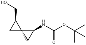 Carbamic acid, [(1S,3R,4R)-4-(hydroxymethyl)spiro[2.2]pentyl]-, 1,1- 结构式