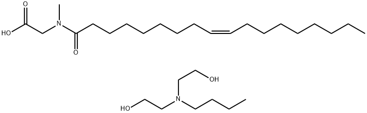 N-oleoylsarcosine, compound with 2,2'-(butylimino)diethanol (1:1) 结构式