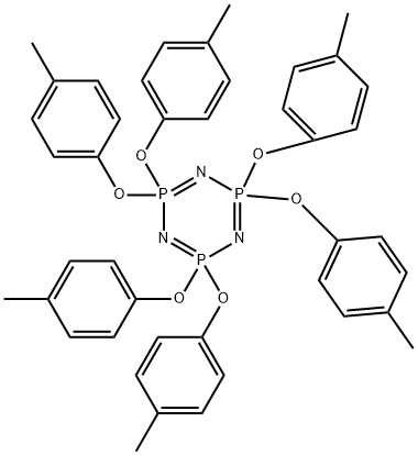 2,2,4,4,6,6-HEXAKIS-P-TOLYLOXY-,,-(1,3,5,2,4,6)TRIAZATRIPHOSPHININE 结构式