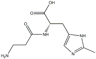 Nα-β-Alanyl-2-methyl-L-histidine 结构式