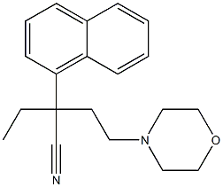 α-Ethyl-α-(2-morpholinoethyl)-1-naphthaleneacetonitrile 结构式