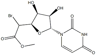 2'(3')-O-bromoacetyluridine 结构式