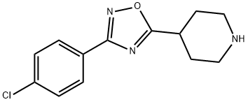 3-(4-chlorophenyl)-5-(piperidin-4-yl)-1,2,4-oxadiazole 结构式