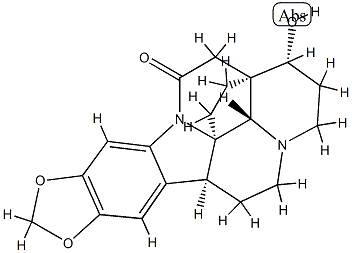 17,18-Dihydro-17β-hydroxy-10,11-[methylenebis(oxy)]schizogalan-14-one 结构式