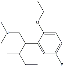 2-Ethoxy-5-fluoro-N,N-dimethyl-β-(1-methylpropyl)benzeneethanamine 结构式