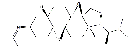 (20S)-N-Isopropylidene-N',N'-dimethyl-5α-pregnane-3β,20-diamine 结构式