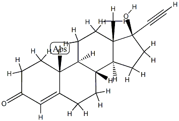 10-fluoroethindrone 结构式