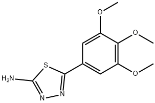 5-(3,4,5-trimethoxyphenyl)-1,3,4-thiadiazol-2-amine 结构式