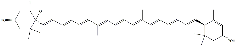 叶黄素环氧化物 结构式