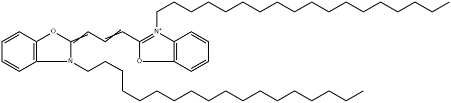 3,3`-双十八烷基氧杂碳菁高氯酸盐 结构式