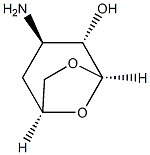 beta-D-arabino-Hexopyranose, 3-amino-1,6-anhydro-3,4-dideoxy- (9CI) 结构式