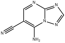 7-amino[1,2,4]triazolo[1,5-a]pyrimidine-6-carbonitrile(SALTDATA: FREE) 结构式