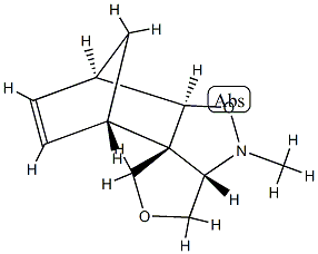 6,9-Methano-1H,3H,9H-furo[3,4-c][1,2]benzisoxazole,3a,4,5a,6-tetrahydro-4-methyl-,(3aR,5aS,6S,9R,9aS)-rel-(9CI) 结构式