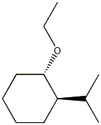 Cyclohexane, 1-ethoxy-2-(1-methylethyl)-, (1R,2S)-rel- (9CI) 结构式