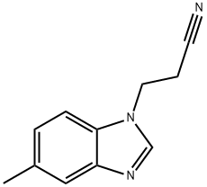 1-Benzimidazolepropionitrile,5-methyl-(8CI) 结构式