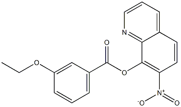 7-Nitro-8-quinolinyl=m-ethoxybenzoate 结构式