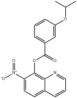 7-Nitro-8-quinolinyl=m-isopropoxybenzoate 结构式