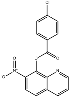 7-Nitro-8-quinolyl=p-chlorobenzoate 结构式