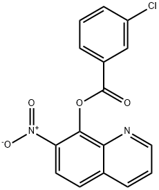 7-Nitro-8-quinolyl=m-chlorobenzoate 结构式