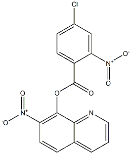 7-Nitro-8-quinolyl=4-chloro-2-nitrobenzoate 结构式