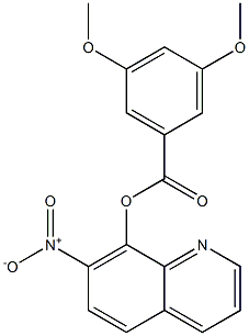 7-Nitro-8-quinolinyl=3,5-dimethoxybenzoate 结构式