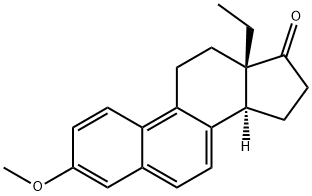 13-Ethyl-3-methoxy-1,3,5,7,9-gonapenten-17-one 结构式