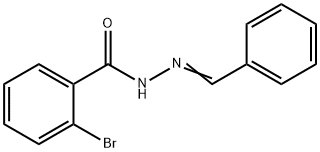 (E)-N-benzylidene-2-bromobenzohydrazide 结构式