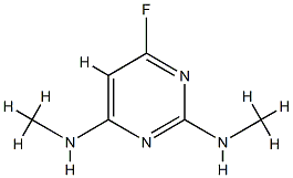 2,4-Pyrimidinediamine,6-fluoro-N,N-dimethyl-(9CI) 结构式