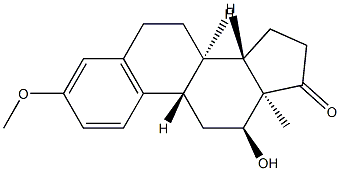 12α-Hydroxy-3-methoxyestra-1,3,5(10)-trien-17-one 结构式