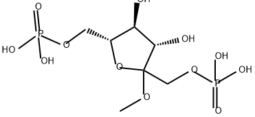 methylfructofuranoside 1,6-biphosphate 结构式