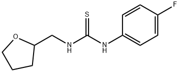 N-(4-fluorophenyl)-N'-(tetrahydro-2-furanylmethyl)thiourea 结构式