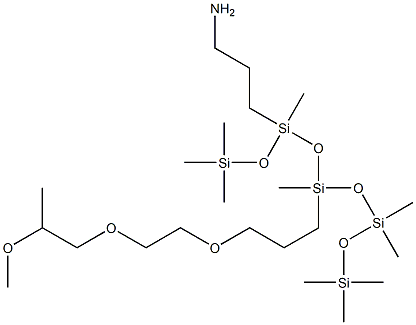 甲氧基 PEG-/PPG-7/3 氨丙基聚二甲基硅氧烷 结构式