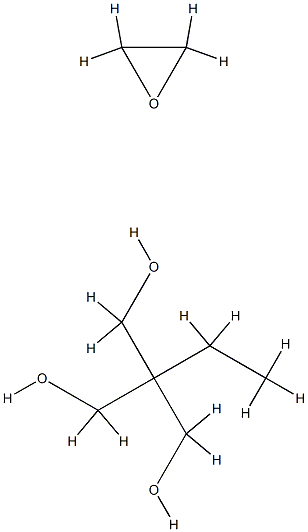 2-乙基-2-(羟甲基)-1,3-丙二醇聚环氧乙烷醚 结构式