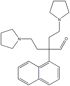 α-(1-Naphtyl)-α-[2-(1-pyrrolidinyl)ethyl]-1-pyrrolidinebutanal 结构式