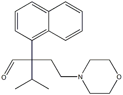 α-Isopropyl-α-(1-naphtyl)-4-morpholinebutanal 结构式
