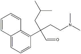 α-[2-(Dimethylamino)ethyl]-α-isobutyl-1-naphthaleneacetaldehyde 结构式