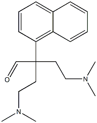 α,α-Bis[2-(dimethylamino)ethyl]-1-naphthaleneacetaldehyde 结构式