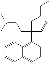 α-Butyl-α-[2-(dimethylamino)ethyl]-1-naphthaleneacetaldehyde 结构式