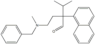 α-[2-(Benzylmethylamino)ethyl]-α-isopropyl-1-naphthaleneacetaldehyde 结构式