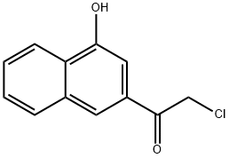 1-Acetonaphthone, 2-chloro-4-hydroxy- (8CI) 结构式