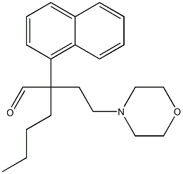 α-Butyl-α-(2-morpholinoethyl)-1-naphthaleneacetaldehyde 结构式