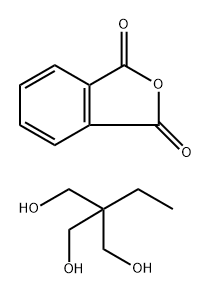 1,3-异苯并呋喃二酮和2-乙基-2-(羟甲基)-1,3-丙二醇的聚合物(9CI) 结构式