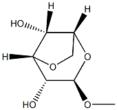 Methyl 3,6-anhydro-β-D-glucopyranoside 结构式