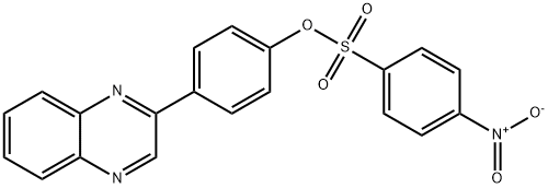 4-(2-quinoxalinyl)phenyl 4-nitrobenzenesulfonate 结构式