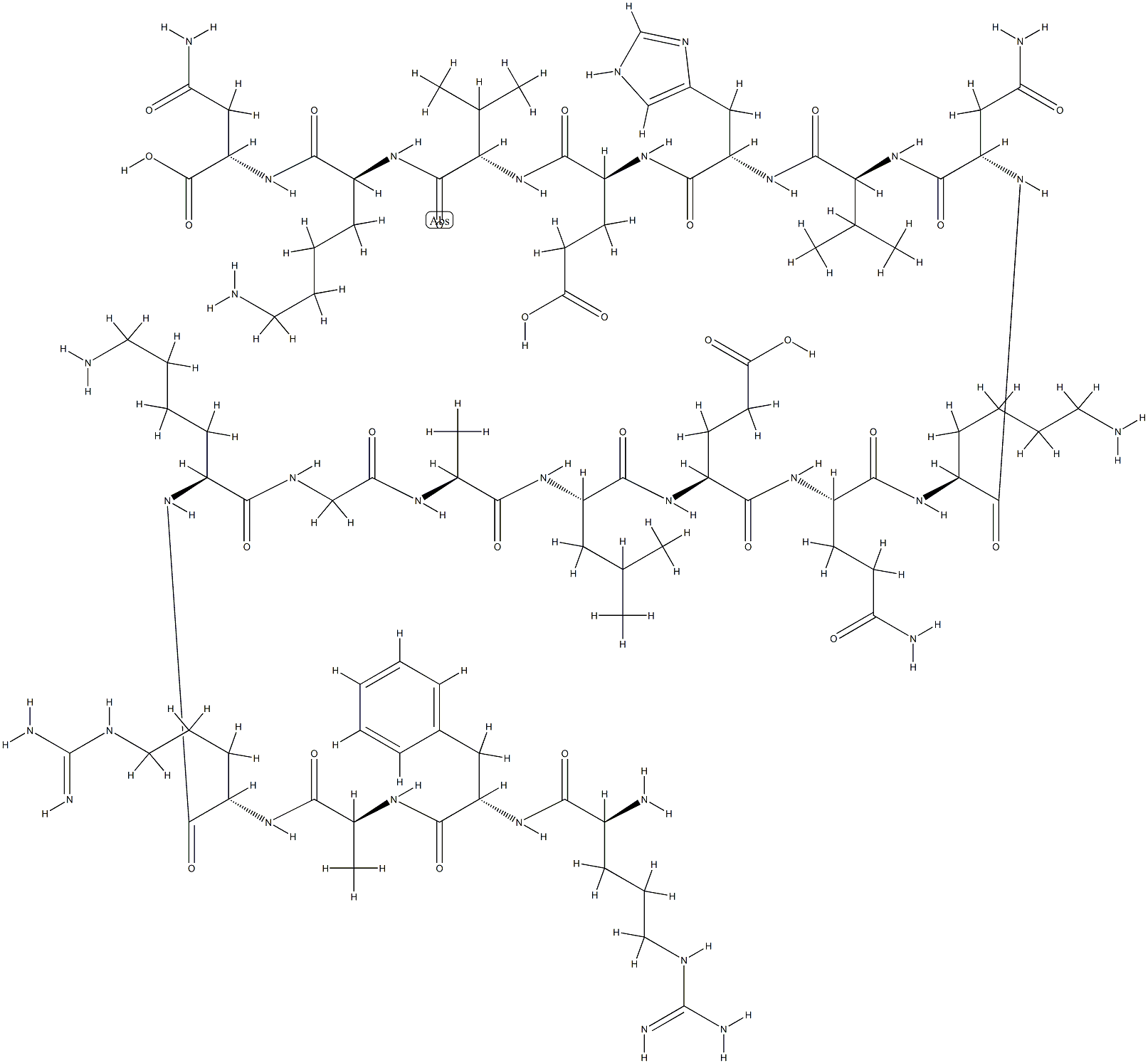 [Glu27]-PKC (19-36) 结构式